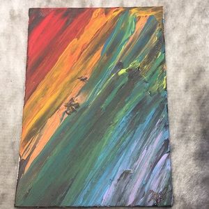 Black rainbow authentic painting